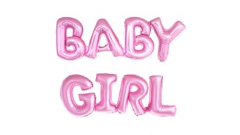 Permalink zu:BABY GIRL Schriftzug in Rosa