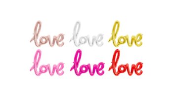 Permalink zu:love-Schriftzug Luftballon